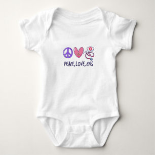 Body Para Bebê Enfermeira CNS Paz Amor