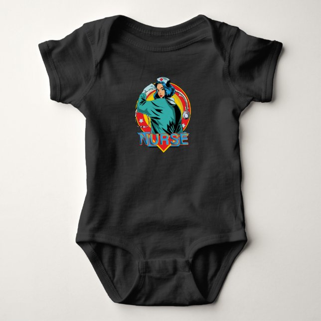 Body Para Bebê Enfermeira Forte (Frente)