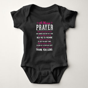 Body Para Bebê Enfermeira Religiosa Orando Senhor de Enfermagem C