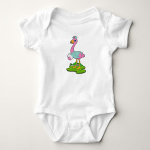 Body Para Bebê Enfermeiro Flamingo