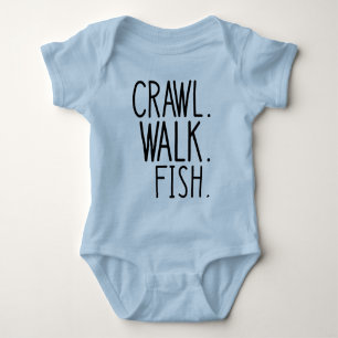 Body Para Bebê Engatinhar Andar Peixe, Bebê Pescador