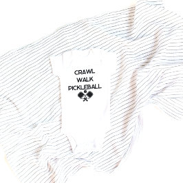 Body Para Bebê Engatinhar Andar Pickleball Roupas Divertidas para