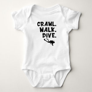 Body Para Bebê Engatinho, Caminhe, Mergulhe, Bebê Mergulhador