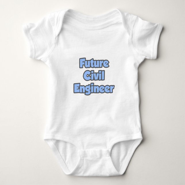 Body Para Bebê Engenheiro Civil Futuro (Frente)