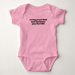 Body Para Bebê Engraçadas Decisões Ruins