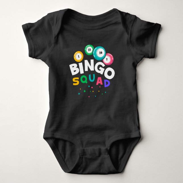 Body Para Bebê Engraçado Bingo Team Jogo Humor (Frente)