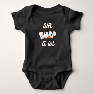 Body Para Bebê Engraçado Burper Bebê, Sir Burp Um Monte de Camise