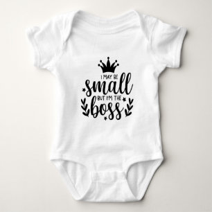 Body Para Bebê Engraçado eu ser pequeno mas sou o chefe