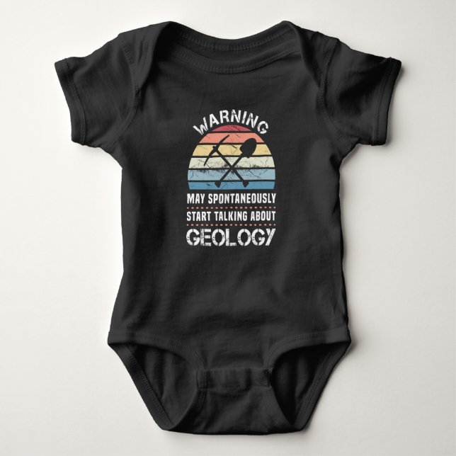 Body Para Bebê Engraçado Geology Sunset Gift para Geólogo (Frente)