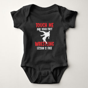 Body Para Bebê Engraçado Luta treinador Lesson Wrestler Humor