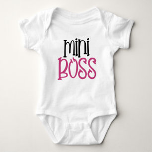 Body Para Bebê Engraçado Mini Boss Girl