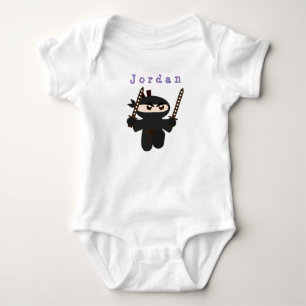 Body Para Bebê Engraçado, ninja 01. roupa de bebê