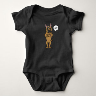 Body Para Bebê Engraçado no german shepherd