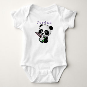 Body Para Bebê Engraçado, panda 02. roupa de bebê