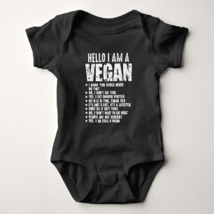 Body Para Bebê "Engraçado Pro Vegan Ativism Gym Atleta Veganismo