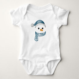 Body Para Bebê Engraçado Snowman Enfrenta Feliz Família de Natal 