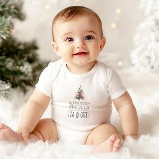 Body Para Bebê Engraçado, sou um "Gift Holiday Baby Outfit" no Na