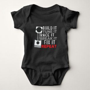 Body Para Bebê Entusiastas do Automóvel Tuner Workshop Mecânicos