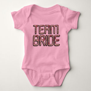 Body Para Bebê Equipe Bride Na moda Baby Jersey