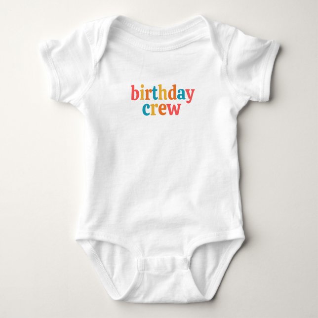 Body Para Bebê equipe de aniversário (Frente)