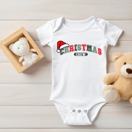 Body Para Bebê Equipe de Natal Família Combinando