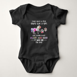 Body Para Bebê Era Uma Vez Que Havia Uma Menina Que Amava Cavalo