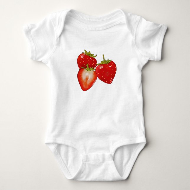 Body Para Bebê Erdbeershirt (Frente)
