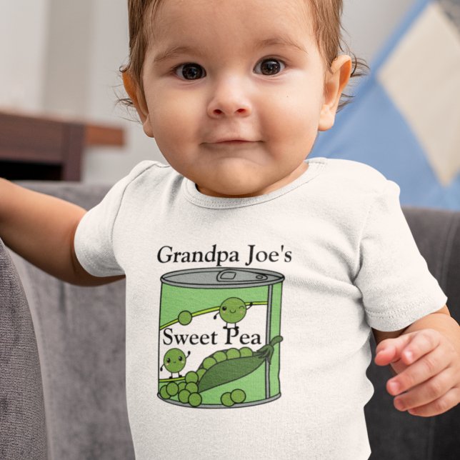 Body Para Bebê Ervilha Doce do Vovô Joe (Criador carregado)