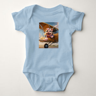 Body Para Bebê Escape ousado de Miss Piggy - Tee Cinematográfico 