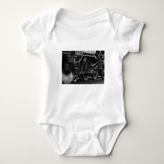 Body Para Bebê escola de mecânico de locomotiva (Frente)