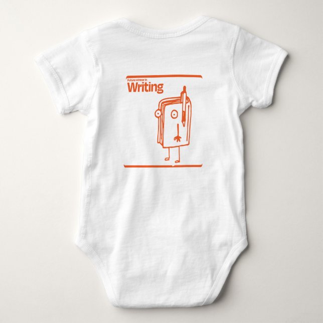Body Para Bebê Escrevendo Creeper (Verso)