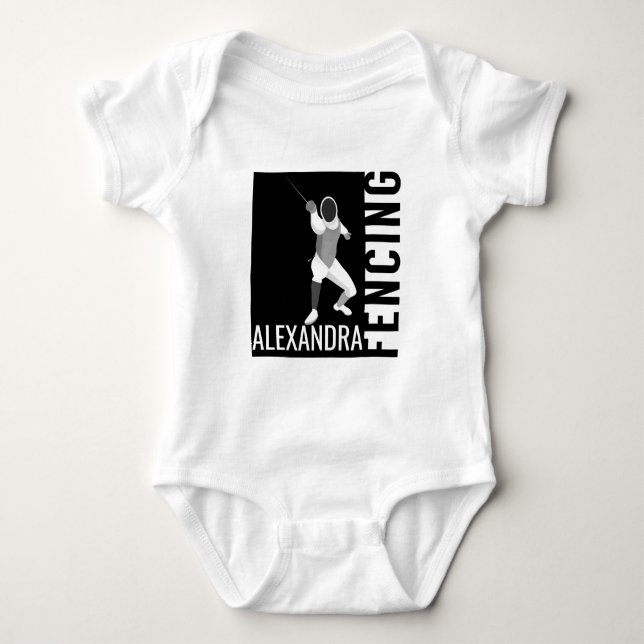 Body Para Bebê Esgrima (Frente)