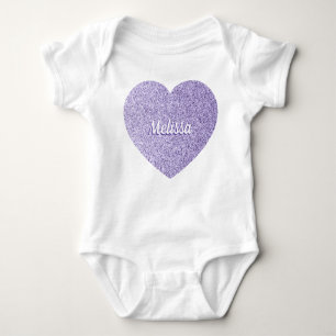 Body Para Bebê Espalhaços roxos leves ultravioleta personalizados