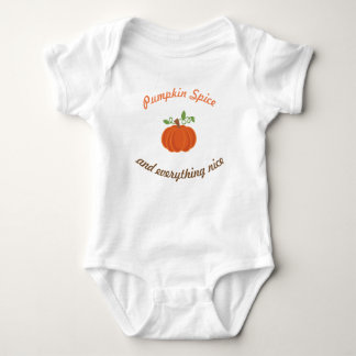 Body Para Bebê Especiaria Onsie da abóbora do bebê