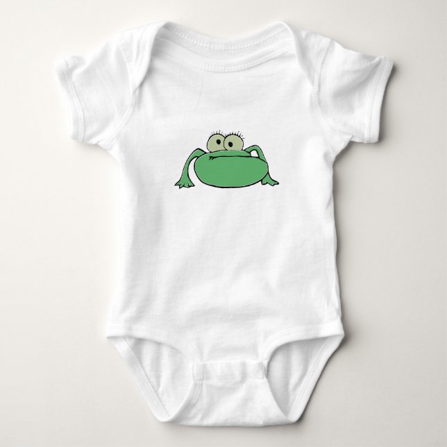 Body Para Bebê Espetáculo de desenho do sapo engraçado (Frente)