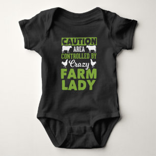 Body Para Bebê Esposa Encantada, Fazenda louca