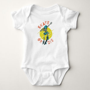 Body Para Bebê Esqueleto de skate Esquelete ou morra