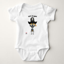 Body Para Bebê Esqueleto Pirata do Aventuro | Estilo Unisex Diver