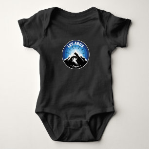 Body Para Bebê Esqui Em Les Arcs France Blue