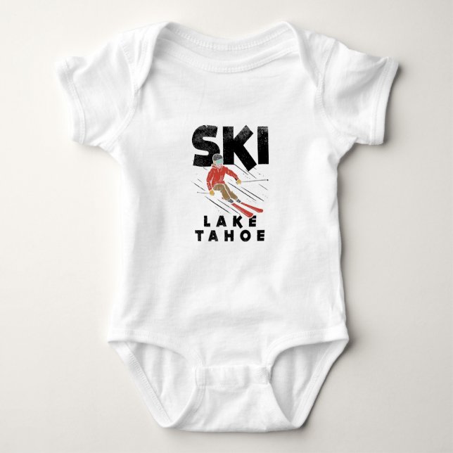 Body Para Bebê Esqui - Lago Ski Tahoe (Frente)