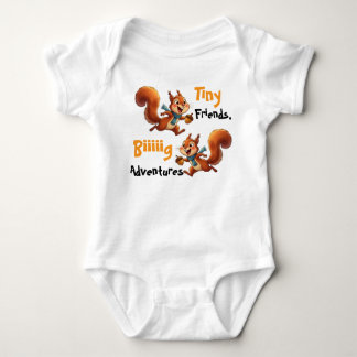 Body para Bebê Esquilos Fofos,