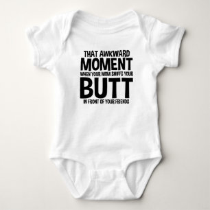 Body Para Bebê Esse momento inábil em que a mamã Sniffs seu