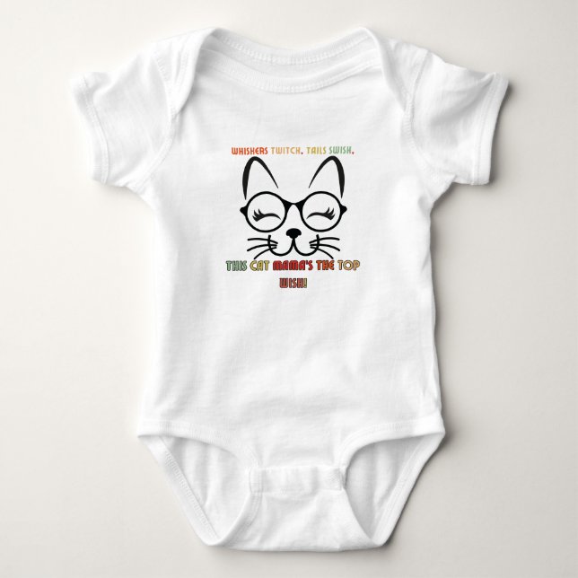 Body Para Bebê esta mãe de gato é o maior desejo (Frente)