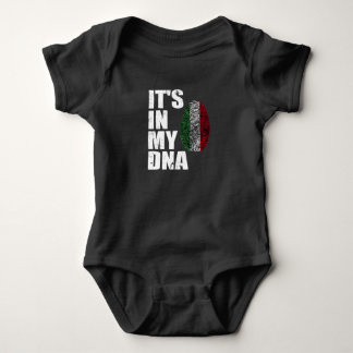 Body Para Bebê Está no meu DNA, na Itália, Sinalizador Italiano