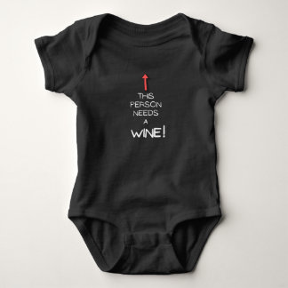 Body Para Bebê Esta pessoa precisa de vinho| vinho