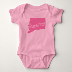 Body Para Bebê Estado da Forma de Connecticut Bebê