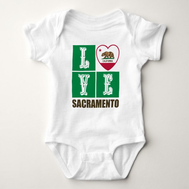 Body Para Bebê Estado da República da Califórnia Sinalizador Sacr (Frente)