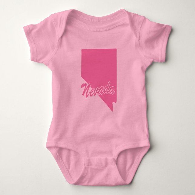 Body Para Bebê Estado De Nevada Shape Baby Bodycase (Frente)