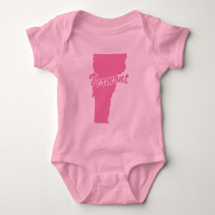 Body Para Bebê Estado De Vermont Forma Fita De Bebê