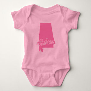 Body Para Bebê Estado Do Alabama Shape Baby Bodycase